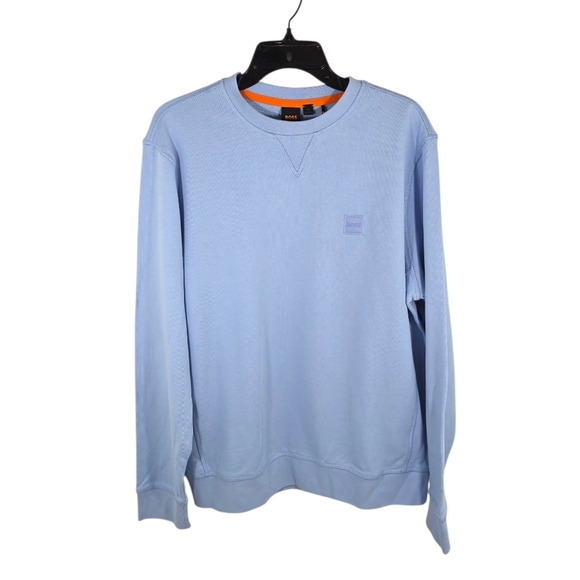 NWT: {Boss Orange} Men's Light Blue Sweatshirt - Size Medium - Picture 3 of 15